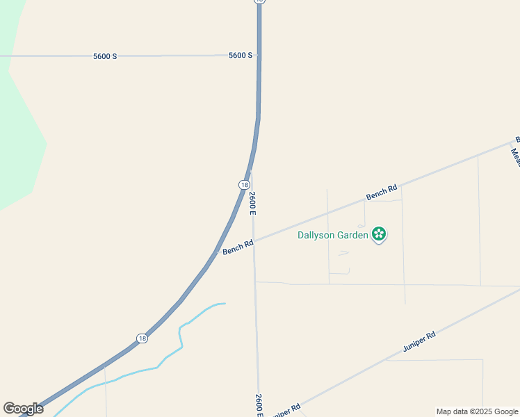 map of restaurants, bars, coffee shops, grocery stores, and more near 2600 East in Washington County