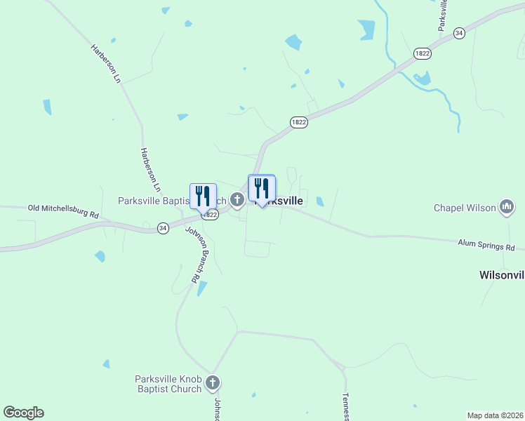 map of restaurants, bars, coffee shops, grocery stores, and more near 6560 Alum Springs Road in Danville