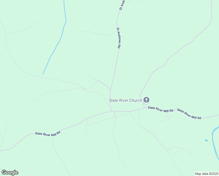 map of restaurants, bars, coffee shops, grocery stores, and more near Saint Andrews Road in Buckingham County