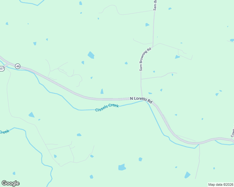 map of restaurants, bars, coffee shops, grocery stores, and more near Loretto Road in Lebanon