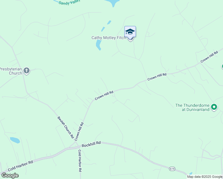 map of restaurants, bars, coffee shops, grocery stores, and more near 4658 Crown Hill Road in Mechanicsville