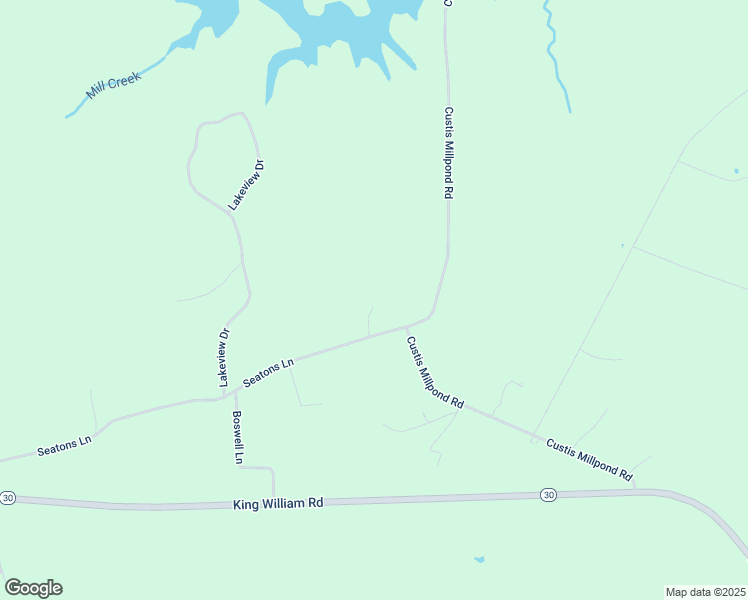 map of restaurants, bars, coffee shops, grocery stores, and more near 1173 Seatons Lane in West Point
