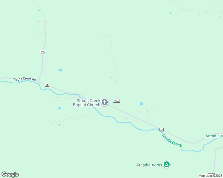 map of restaurants, bars, coffee shops, grocery stores, and more near 279 County Road 99A in Ironton