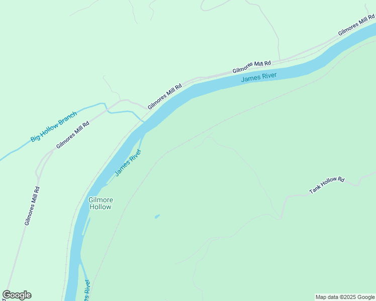 map of restaurants, bars, coffee shops, grocery stores, and more near 1906 Tank Hollow Road in Rockbridge County