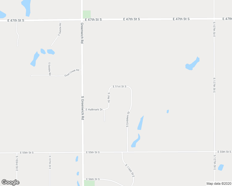 map of restaurants, bars, coffee shops, grocery stores, and more near 11601 East 51st Street South in Derby