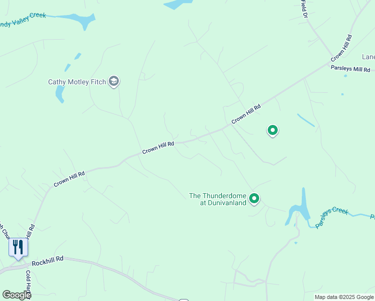 map of restaurants, bars, coffee shops, grocery stores, and more near 4525 Crown Hill Road in Mechanicsville