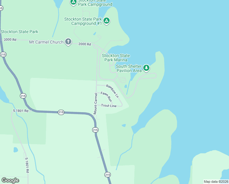 map of restaurants, bars, coffee shops, grocery stores, and more near Rainbow Lane in Cedar County