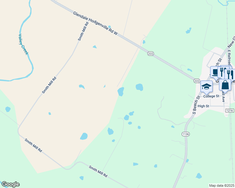 map of restaurants, bars, coffee shops, grocery stores, and more near in Glendale