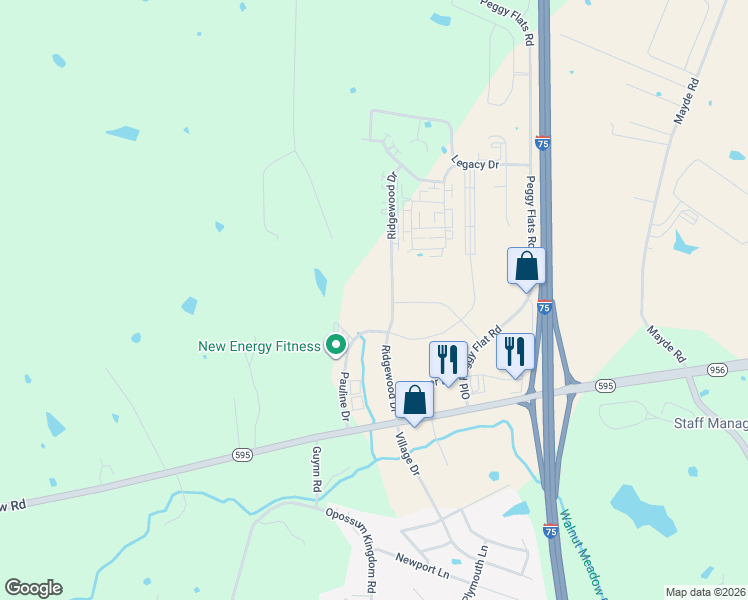 map of restaurants, bars, coffee shops, grocery stores, and more near 229 Pauline Drive in Berea