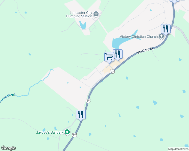 map of restaurants, bars, coffee shops, grocery stores, and more near 92 Pleasant View Drive in Lancaster