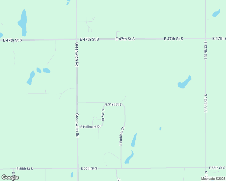 map of restaurants, bars, coffee shops, grocery stores, and more near 11700 East 51st Street South in Derby