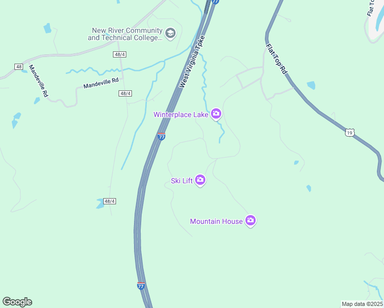 map of restaurants, bars, coffee shops, grocery stores, and more near Flat Top Mountain Road in Ghent