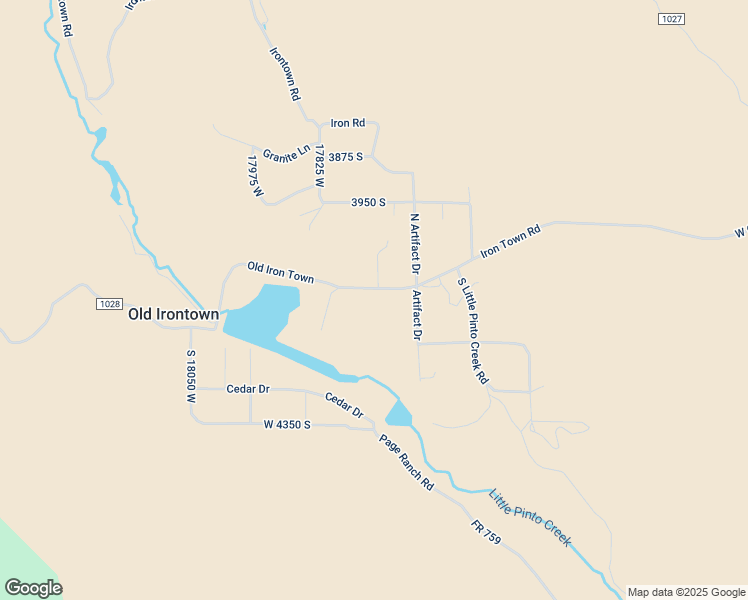 map of restaurants, bars, coffee shops, grocery stores, and more near 17729 West Old Irontown Road in Cedar City
