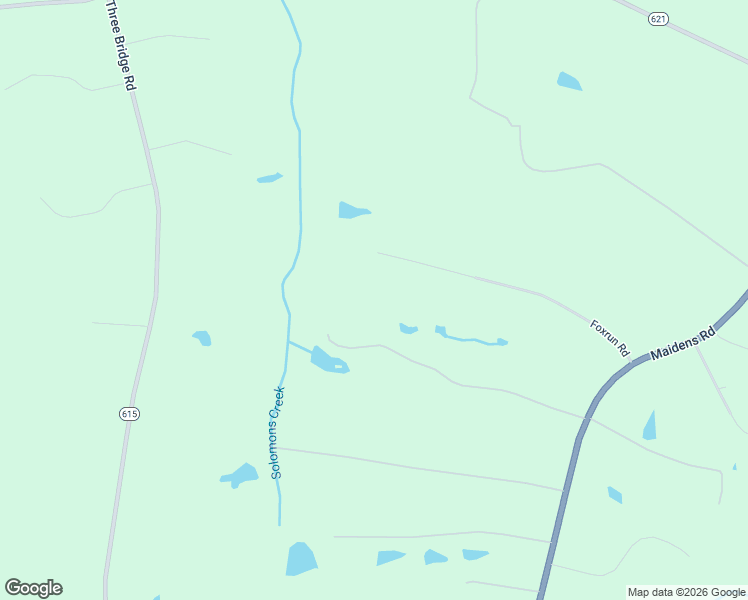 map of restaurants, bars, coffee shops, grocery stores, and more near 4050 Foxrun Road in Powhatan