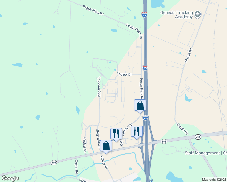 map of restaurants, bars, coffee shops, grocery stores, and more near 910 Weeping Willow Drive in Berea