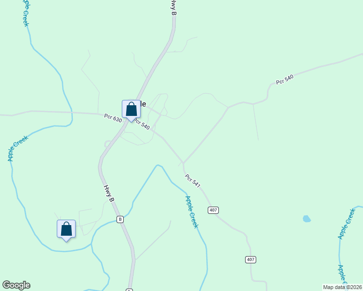 map of restaurants, bars, coffee shops, grocery stores, and more near 382 Pcr 540 in Perryville