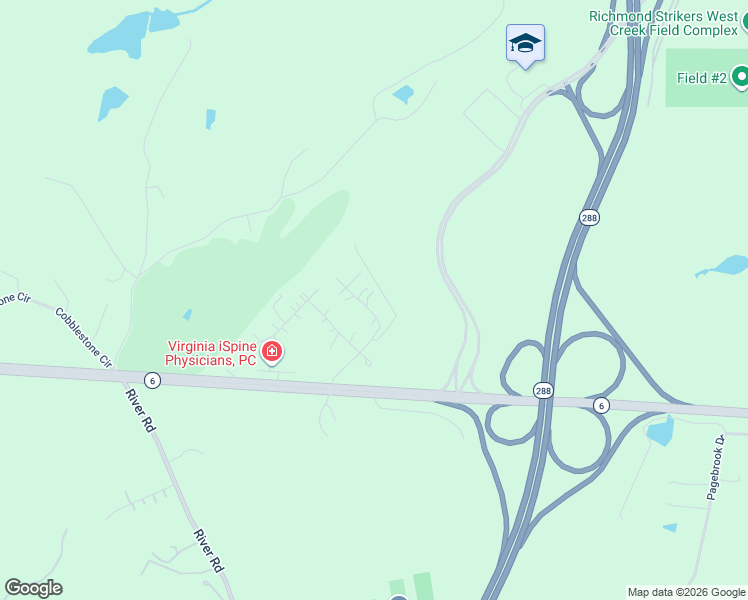 map of restaurants, bars, coffee shops, grocery stores, and more near 541 Creekmore Road in Richmond