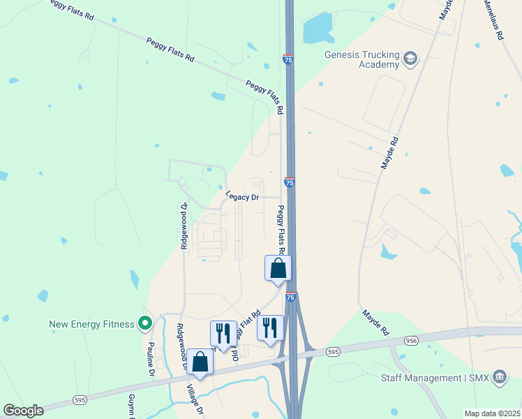 map of restaurants, bars, coffee shops, grocery stores, and more near 201 Kidd Drive in Berea