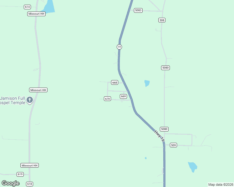 map of restaurants, bars, coffee shops, grocery stores, and more near 3717 Missouri 19 in Salem