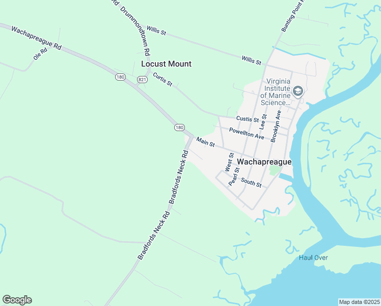 map of restaurants, bars, coffee shops, grocery stores, and more near 2 Switch Bridge Road in Melfa