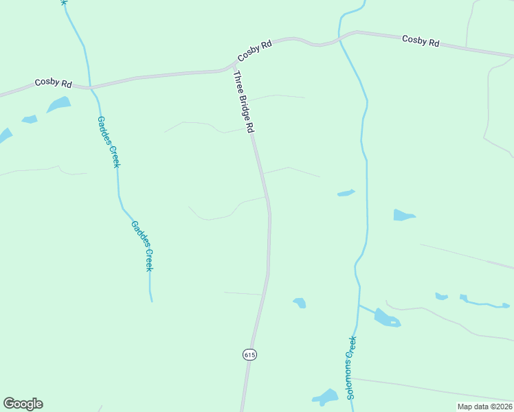 map of restaurants, bars, coffee shops, grocery stores, and more near 4387 Three Bridge Road in Powhatan