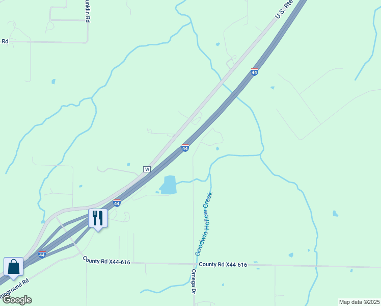 map of restaurants, bars, coffee shops, grocery stores, and more near 18503 Omega Drive in Phillipsburg