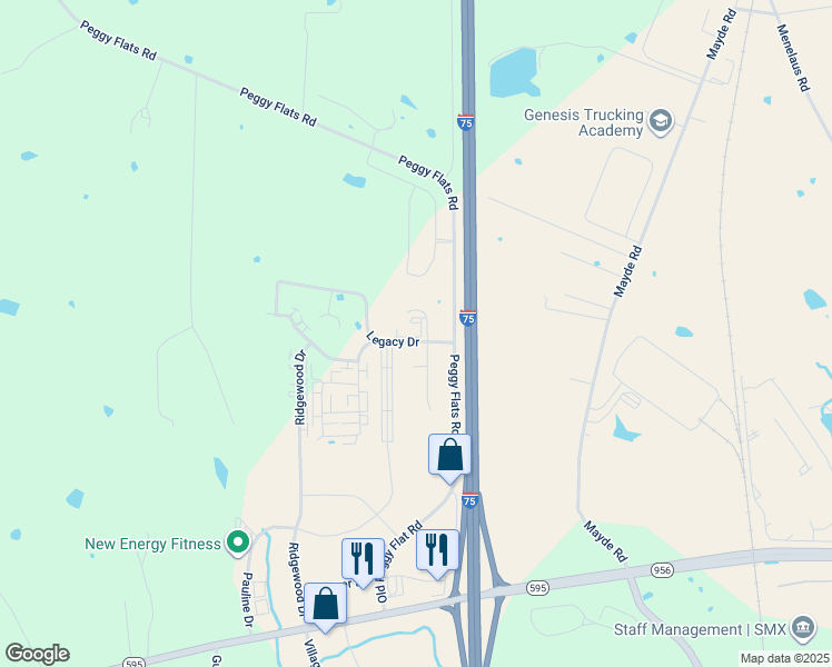 map of restaurants, bars, coffee shops, grocery stores, and more near 201 Kidd Drive in Berea