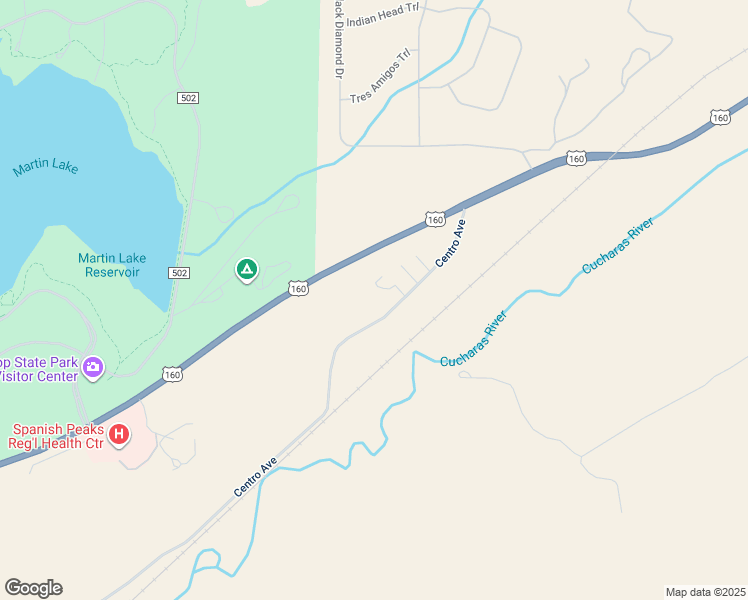 map of restaurants, bars, coffee shops, grocery stores, and more near 320 Centro Avenue in Walsenburg