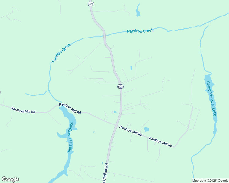 map of restaurants, bars, coffee shops, grocery stores, and more near 7337 McClellan Road in Mechanicsville