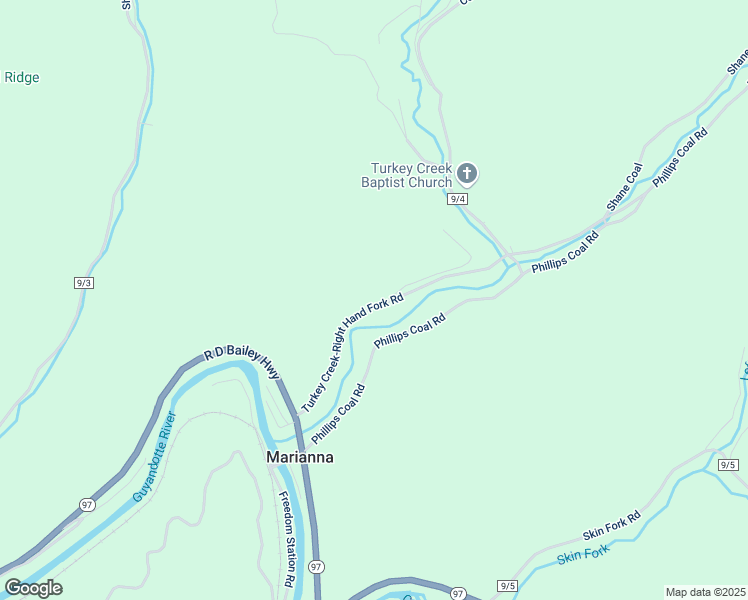 map of restaurants, bars, coffee shops, grocery stores, and more near Phillips Coal Road in Brenton