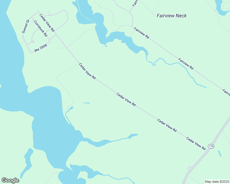 map of restaurants, bars, coffee shops, grocery stores, and more near Cedar View Road in Accomack County