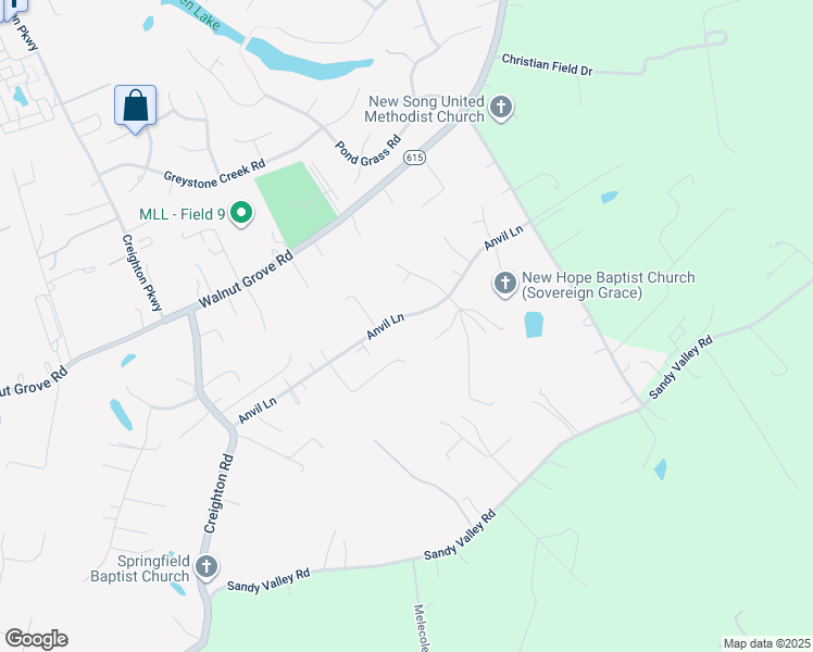 map of restaurants, bars, coffee shops, grocery stores, and more near 6015 Anvil Lane in Mechanicsville