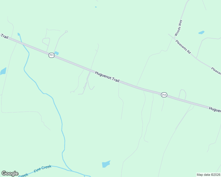 map of restaurants, bars, coffee shops, grocery stores, and more near 2995 Huguenot Trail in Powhatan