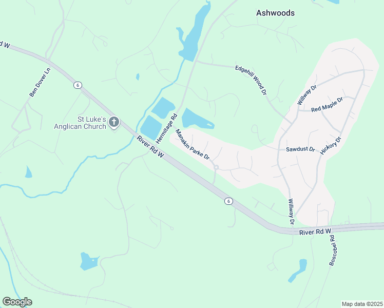 map of restaurants, bars, coffee shops, grocery stores, and more near 114 Manakin Parke Drive in Manakin-Sabot