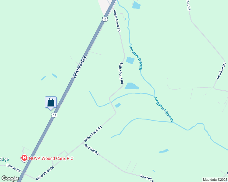 map of restaurants, bars, coffee shops, grocery stores, and more near 31518 Keller Pond Road in Painter