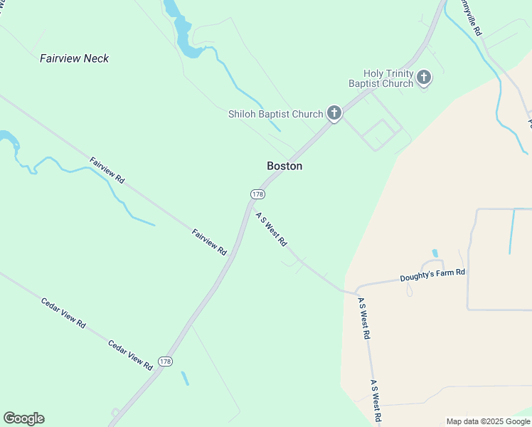 map of restaurants, bars, coffee shops, grocery stores, and more near 32069 A South West Road in Painter