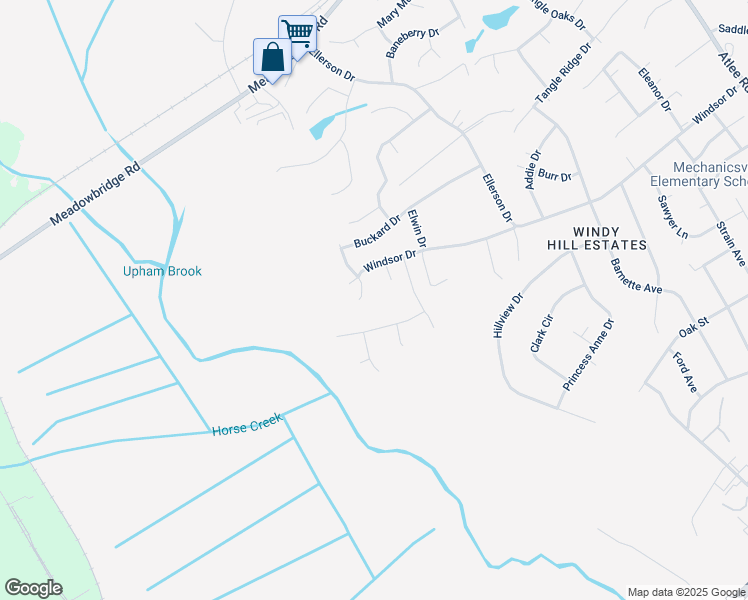map of restaurants, bars, coffee shops, grocery stores, and more near 7490 Gold Coast Lane in Mechanicsville