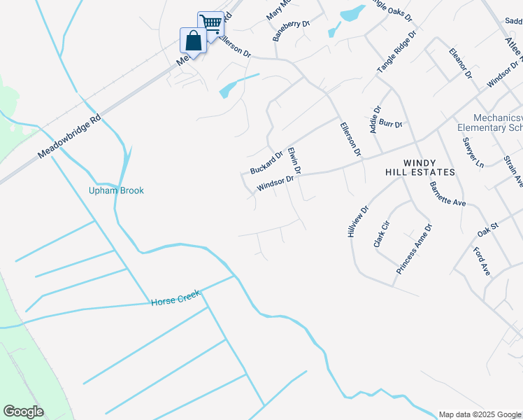 map of restaurants, bars, coffee shops, grocery stores, and more near 7490 Gold Coast Lane in Mechanicsville