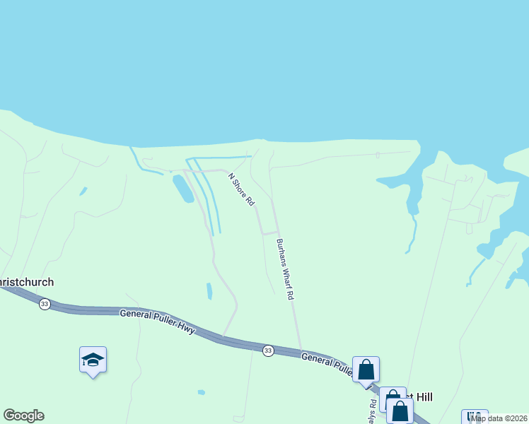 map of restaurants, bars, coffee shops, grocery stores, and more near 120 North Shore Road in Locust Hill