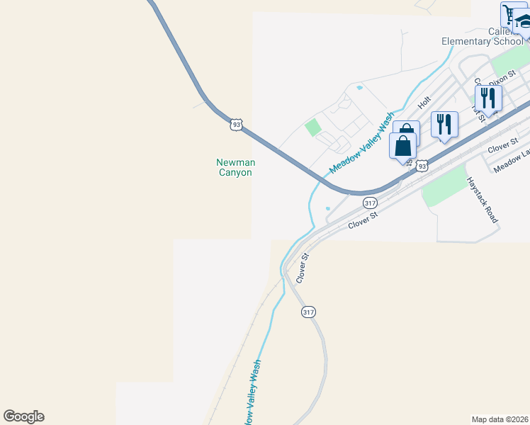 map of restaurants, bars, coffee shops, grocery stores, and more near in Caliente