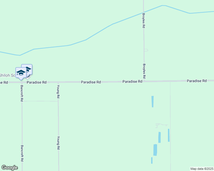map of restaurants, bars, coffee shops, grocery stores, and more near 6012 Paradise Road in Modesto
