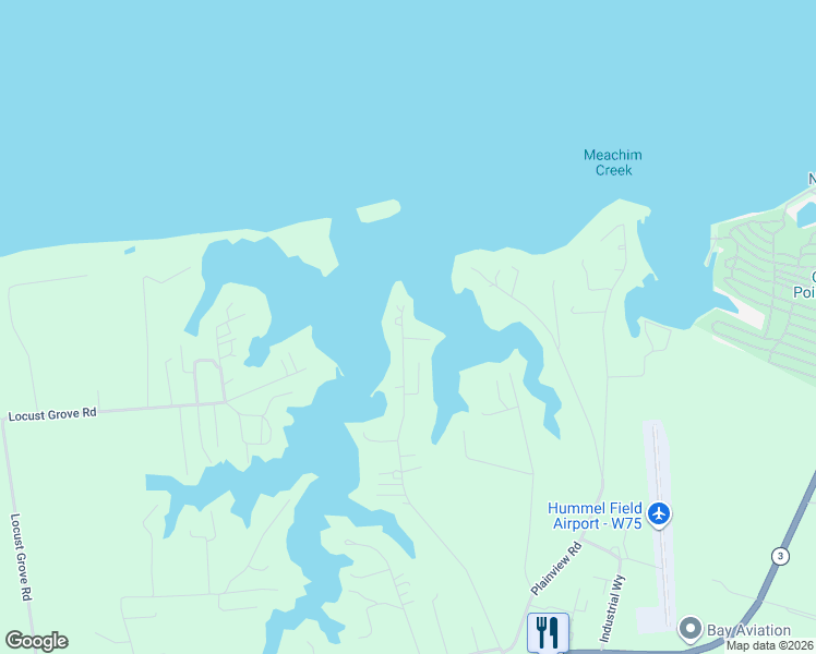 map of restaurants, bars, coffee shops, grocery stores, and more near 786 Long Point Lane in Topping