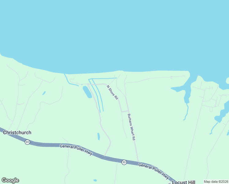 map of restaurants, bars, coffee shops, grocery stores, and more near 216 North Shore Road in Locust Hill