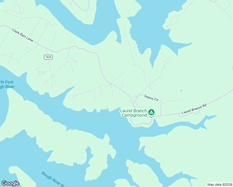map of restaurants, bars, coffee shops, grocery stores, and more near Camp Green Shores Road in McDaniels