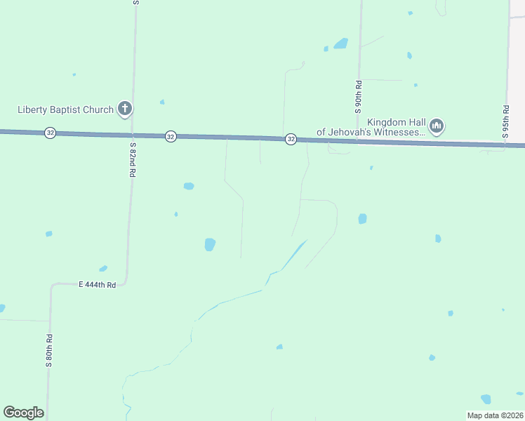 map of restaurants, bars, coffee shops, grocery stores, and more near 4426 South 86th Road in Bolivar