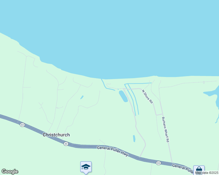 map of restaurants, bars, coffee shops, grocery stores, and more near 663 North Shore Road in Locust Hill