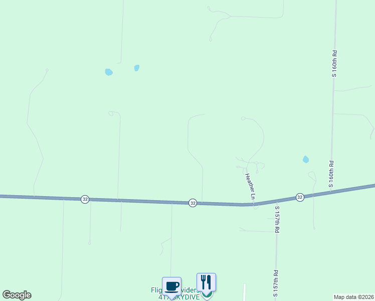 map of restaurants, bars, coffee shops, grocery stores, and more near Heather Road in Bolivar