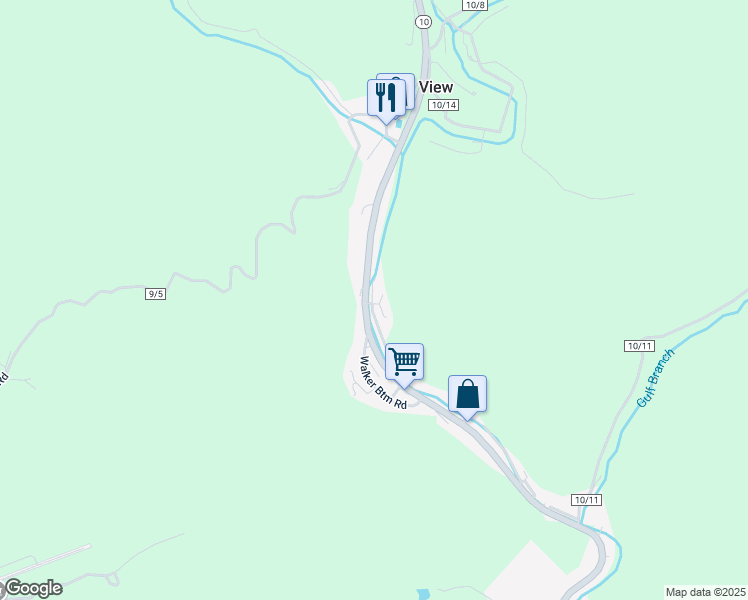 map of restaurants, bars, coffee shops, grocery stores, and more near Main Avenue in Pineville