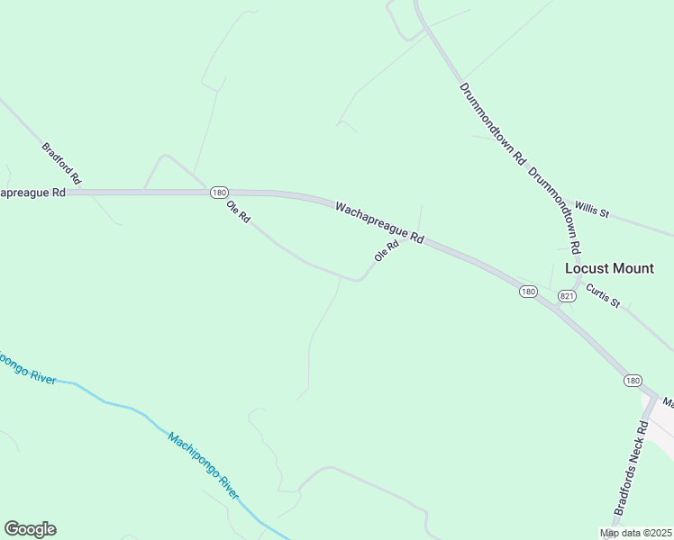 map of restaurants, bars, coffee shops, grocery stores, and more near 31399 Ole Road in Melfa