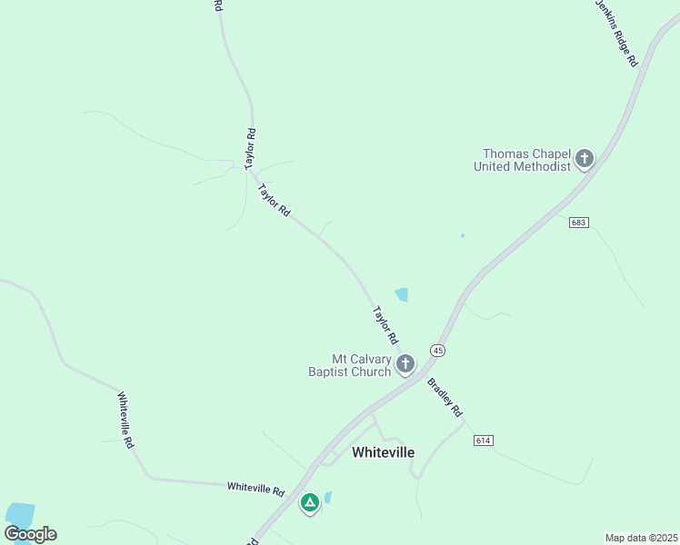 map of restaurants, bars, coffee shops, grocery stores, and more near 61 Taylor Road in Cartersville